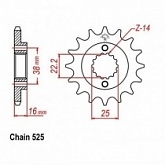 Звезда передняя CHT JTH2050.15