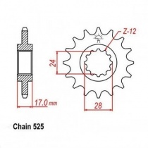 Звезда передняя CHT JTH2073.15