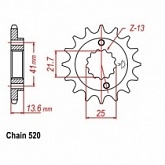 Звезда передняя CHT JTH2099.15