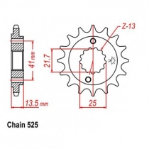 Звезда передняя CHT JTH346.16