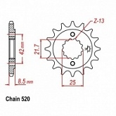 Звезда передняя CHT JTH525.16