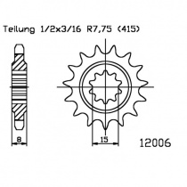 Звезда передняя Esjot 50-12006.12 