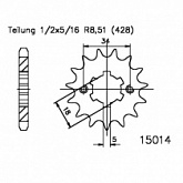 Звезда передняя Esjot 50-15014-13