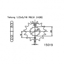 Звезда передняя Esjot 50-15019.15