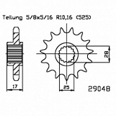 Звезда передняя Esjot 50-29048.15