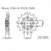 Звезда передняя Esjot 50-32129.15