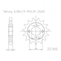 Звезда передняя Esjot 50-32166.13