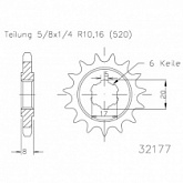 Звезда передняя Esjot 50-32177.10