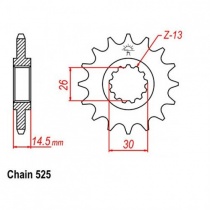 Звезда передняя JR RMC1332.15