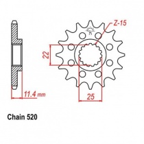 Звезда передняя JR RMC1902.13