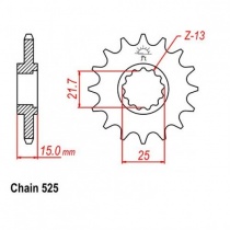 Звезда передняя JR RMC2082.15