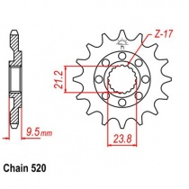 Звезда передняя JR RMC284.15