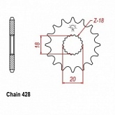 Звезда передняя JR RMC426.14