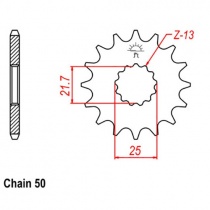 Звезда передняя JR RMC566.16