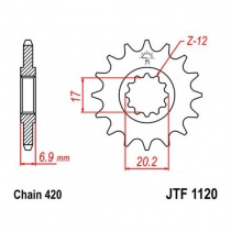 Звезда передняя JT JTF1120.15
