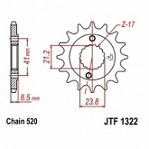 Звезда передняя JT JTF1322.15