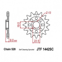Звезда передняя JT JTF1442.14SC