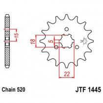 Звезда передняя JT JTF1445.11