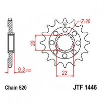 Звезда передняя JT JTF1446.13SC
