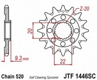 Звезда передняя JT JTF1446.14SC