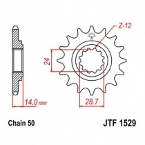 Звезда передняя JT JTF1529.17
