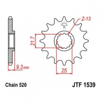 Звезда передняя JT JTF1539.14