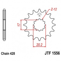 Звезда передняя JT JTF1556.13