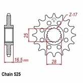 Звезда передняя JT JTF1904.15