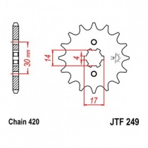 Звезда передняя JT JTF249.16