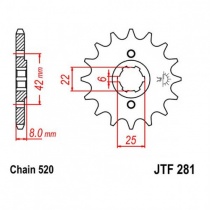 Звезда передняя JT JTF281.13