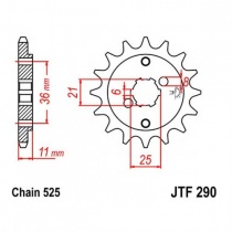 Звезда передняя JT JTF290.15
