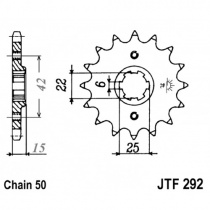 Звезда передняя JT JTF292.16