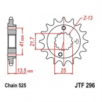 Звезда передняя JT JTF296.15