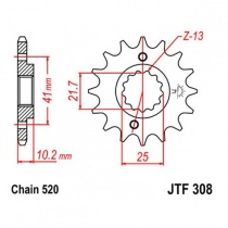 Звезда передняя JT JTF308.14