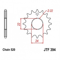 Звезда передняя JT JTF394.11