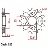 Звезда передняя JT JTF403.14