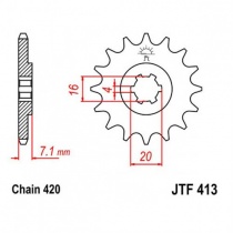 Звезда передняя JT JTF413.13
