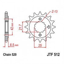 Звезда передняя JT JTF512.14