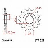 Звезда передняя JT JTF521.15