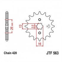 Звезда передняя JT JTF563.16