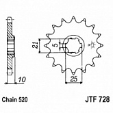 Звезда передняя JT JTF728.16