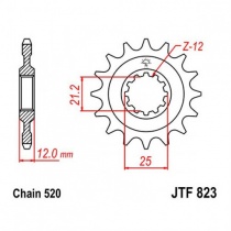 Звезда передняя JT JTF823.12