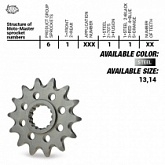 Звезда передняя Moto-master 565.13