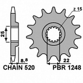 Звезда передняя PBR 1248.12 18NC