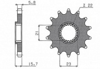 Звезда передняя Sunstar 37214