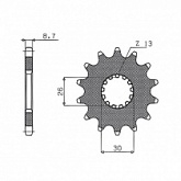 Звезда передняя Sunstar 52417