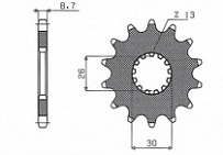Звезда передняя Sunstar 52419