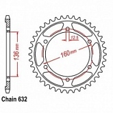 Звезда задняя CHT JTM506.40