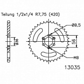Звезда задняя Esjot 50-13035.28