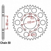 Звезда задняя JR RMT1334.45